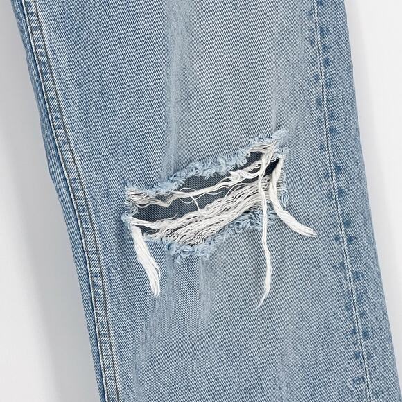 RE/DONE High Rise Loose Jeans Bleach Destroy Distressed Women’s Size 25 - Picture 5 of 8